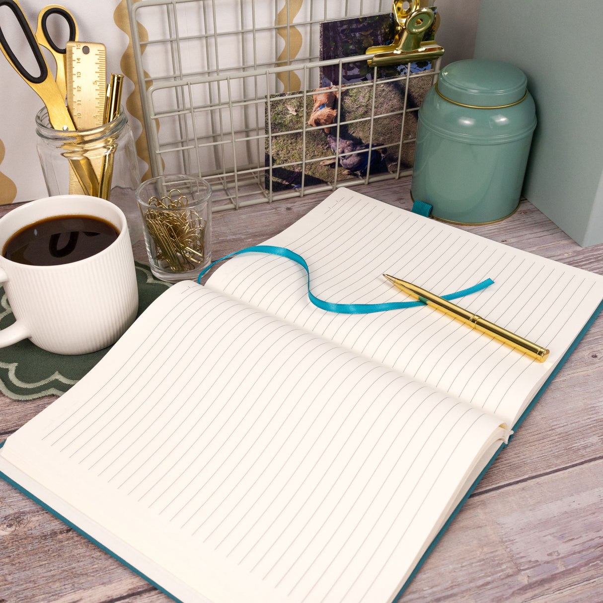 RK Teal B5 Journal Notebook – Classic Hardback Design