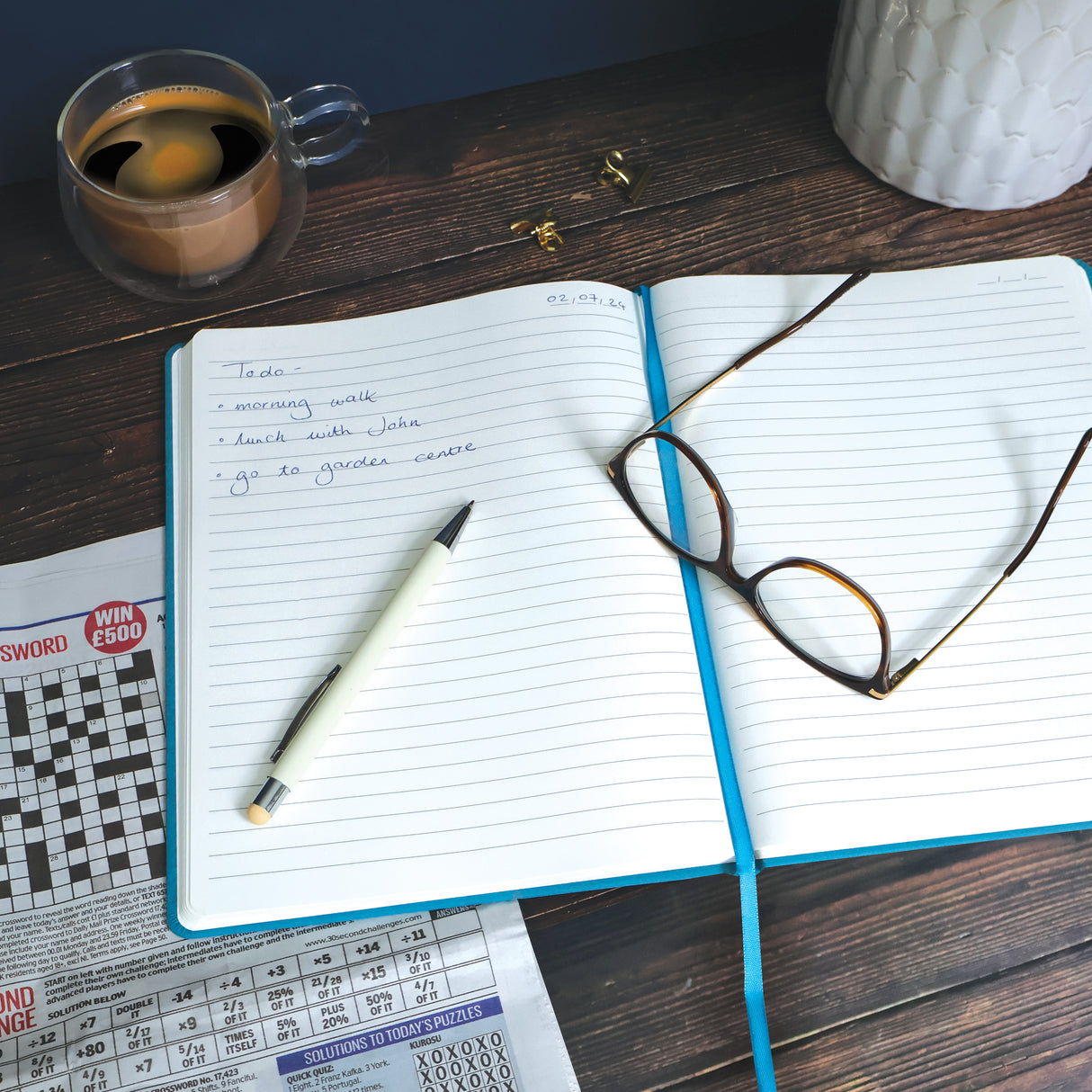 RK Teal B5 Journal Notebook – Classic Hardback Design