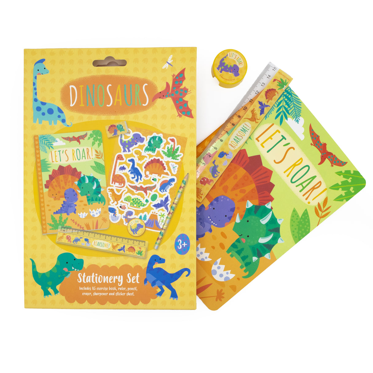 Dinosaurs Children’s Stationery Set with Stickers
