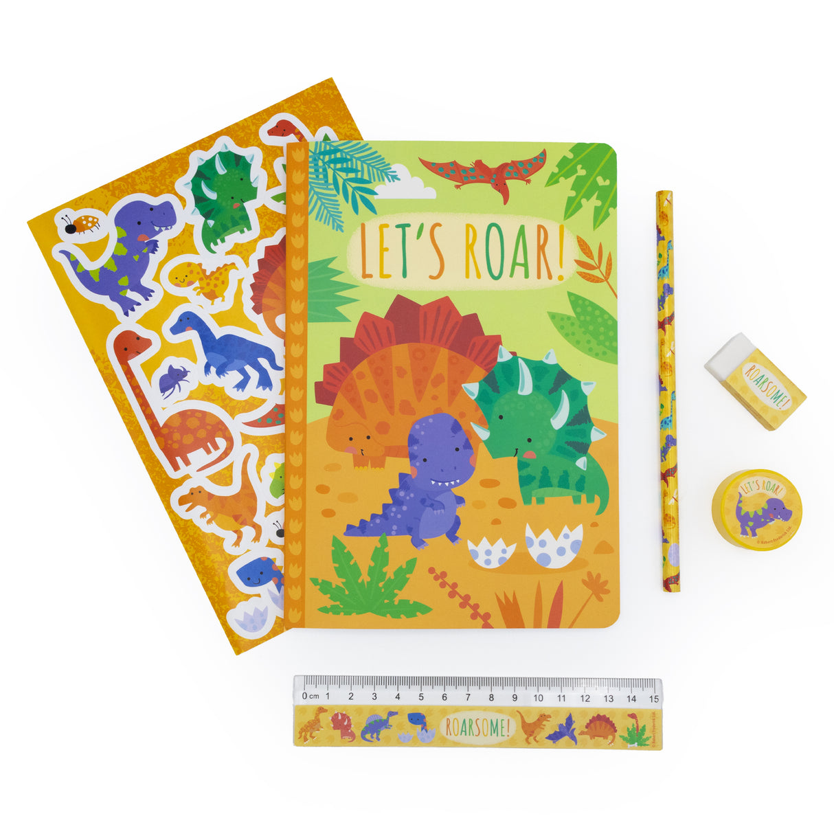 Dinosaurs Children’s Stationery Set with Stickers