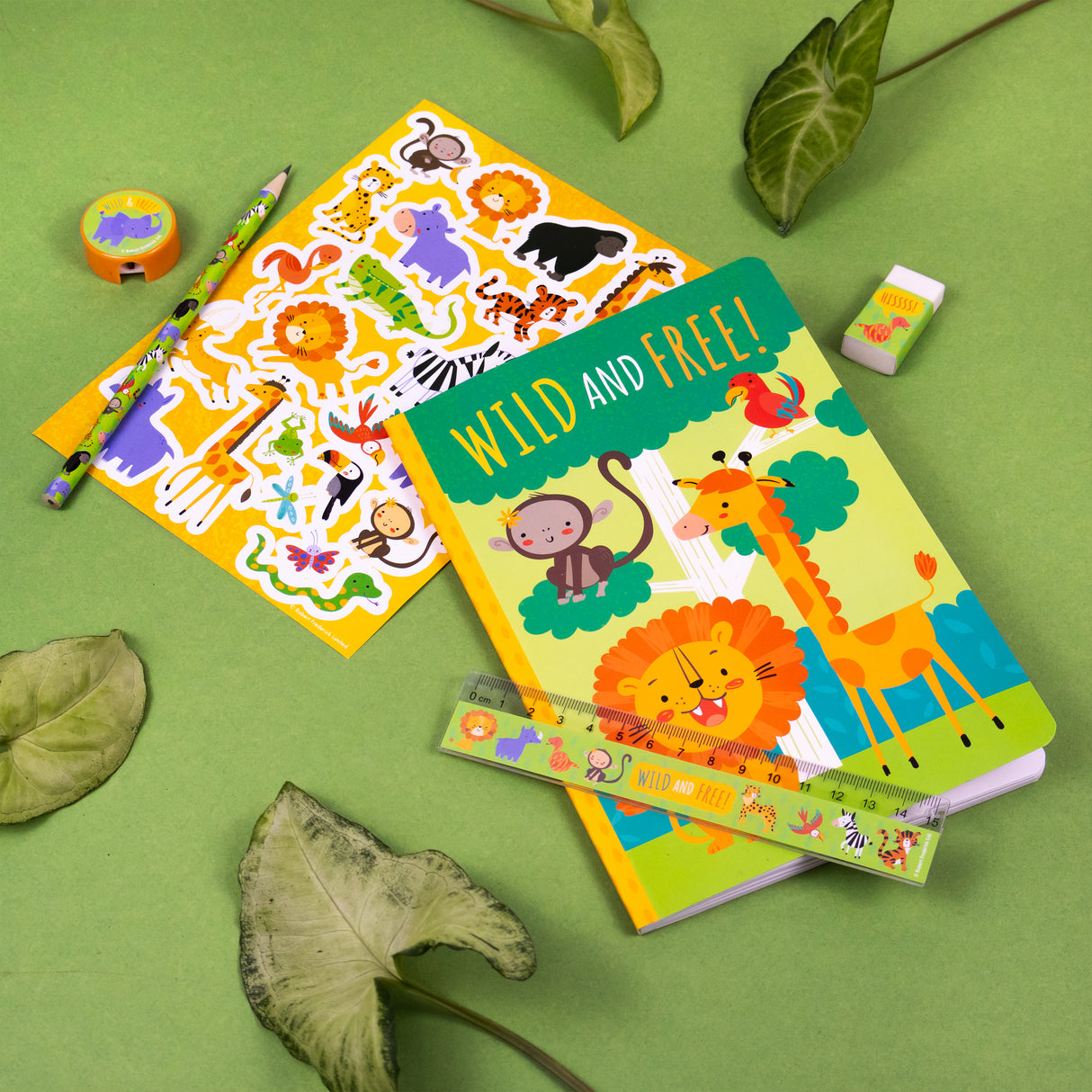 Jungle Animals Children’s Stationery Set with Stickers