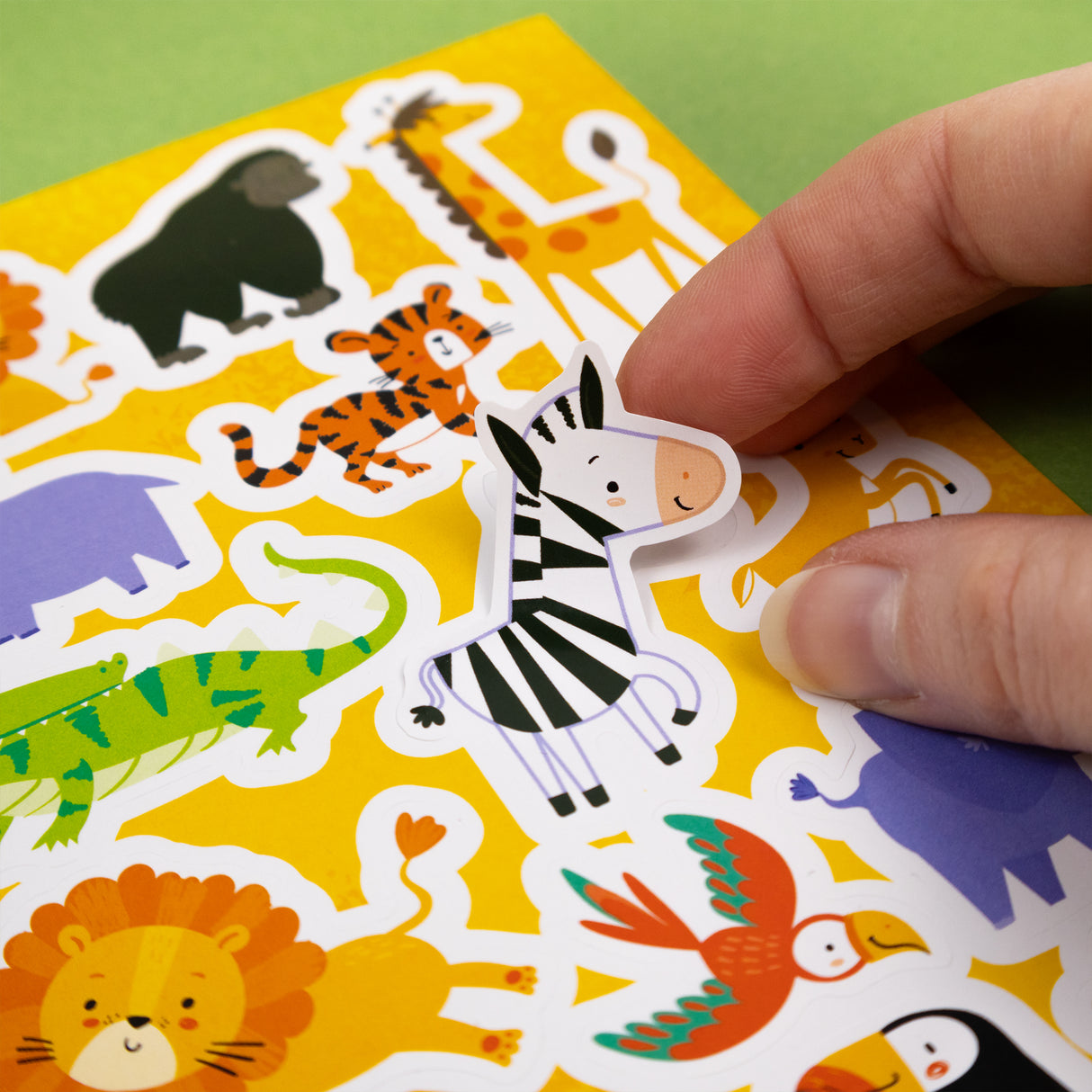 Jungle Animals Children’s Stationery Set with Stickers