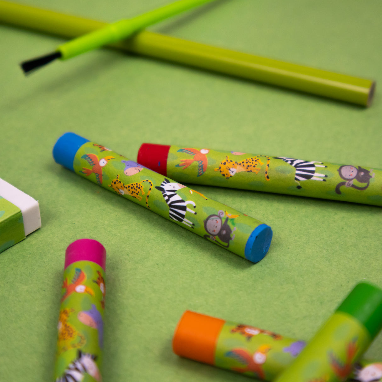 Jungle Animals Children's 42 Piece Art Set