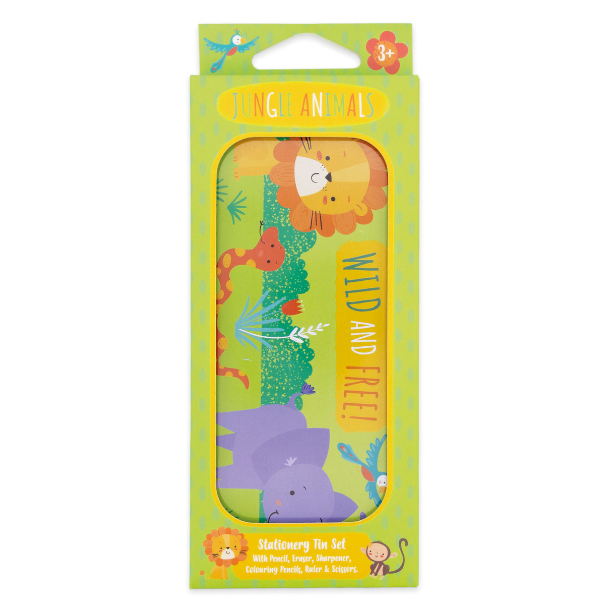 Jungle Animals Children’s Stationery Tin Set