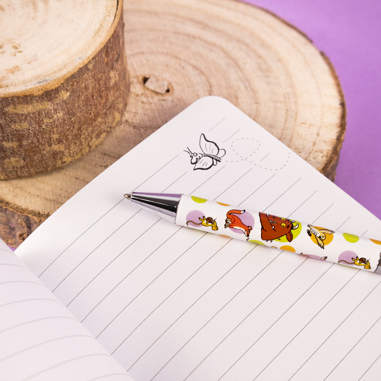 The Gruffalo Ballpoint Pen in Gift Box – Twist Pen with Black Ink – Official Stationery Gift