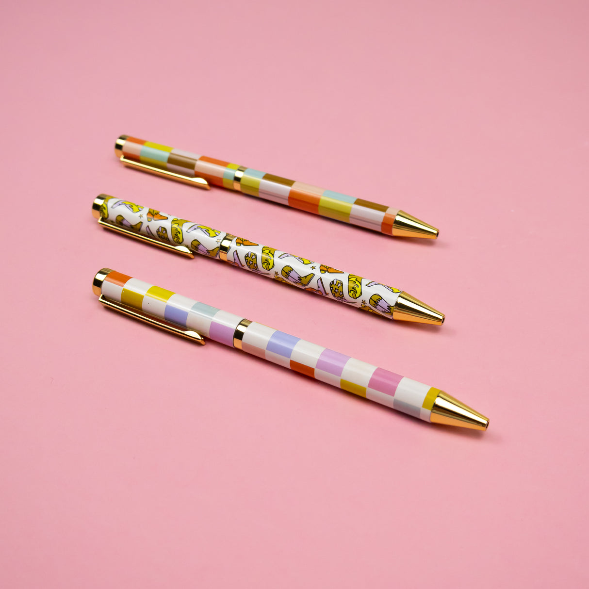 Saje Mixed Design Ballpoint Pens in Gift Box – Set of 3 Pens