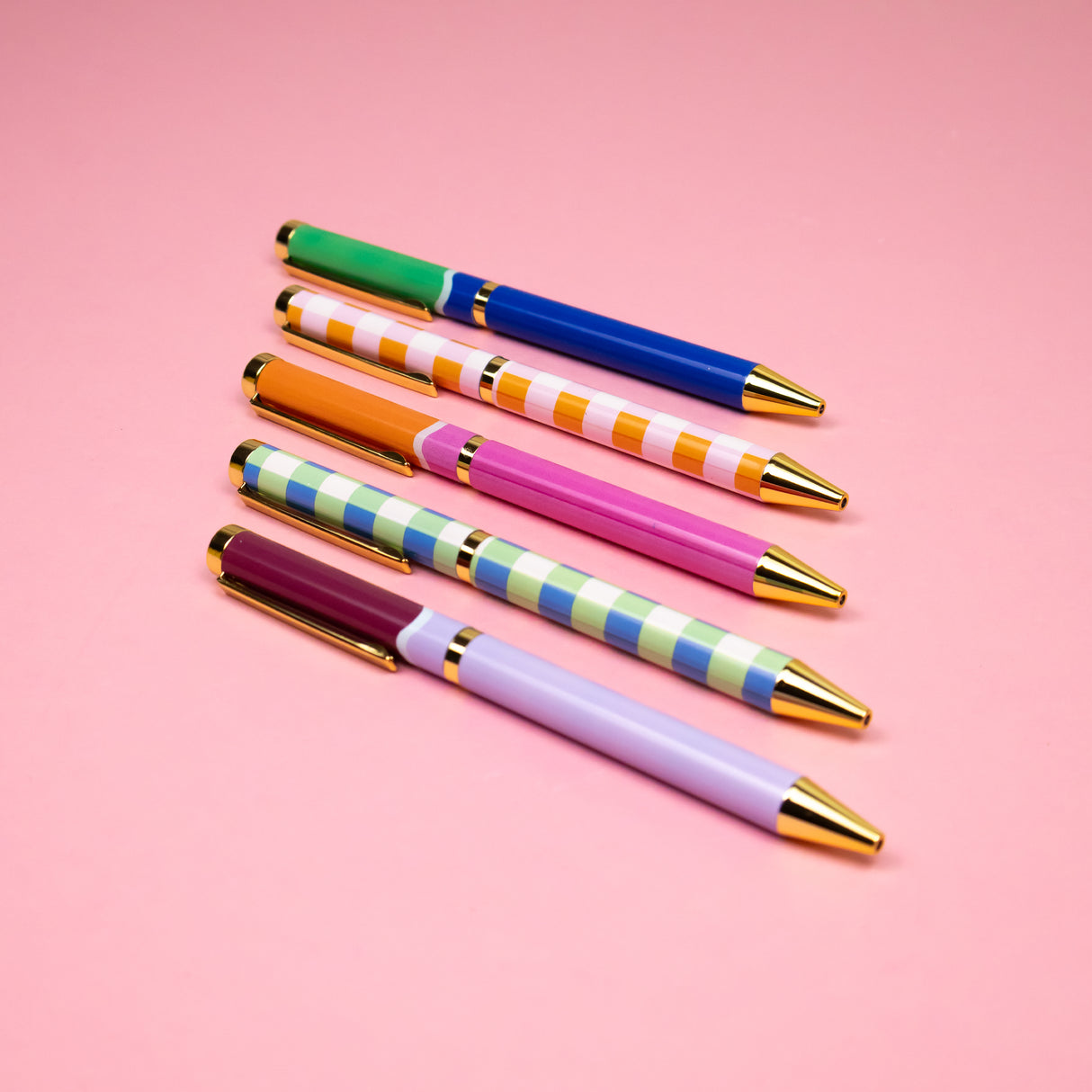 Saje Mixed Design Ballpoint Pens in Gift Box – Set of 5 Pens