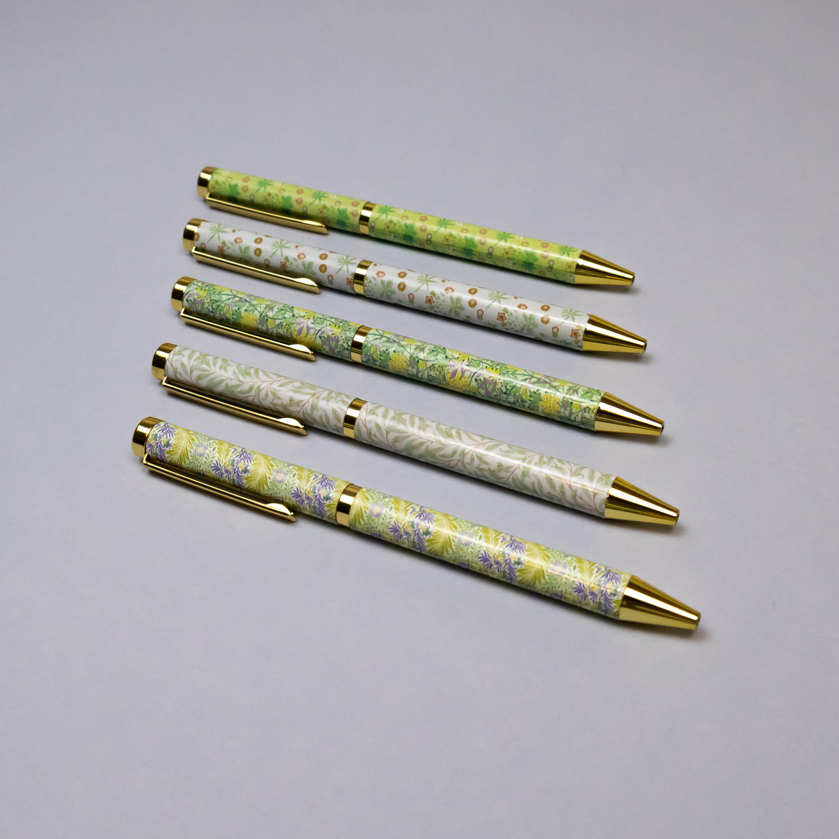 Orange Grove William Morris Ballpoint Pens in Gift Box – Set of 5 Pens