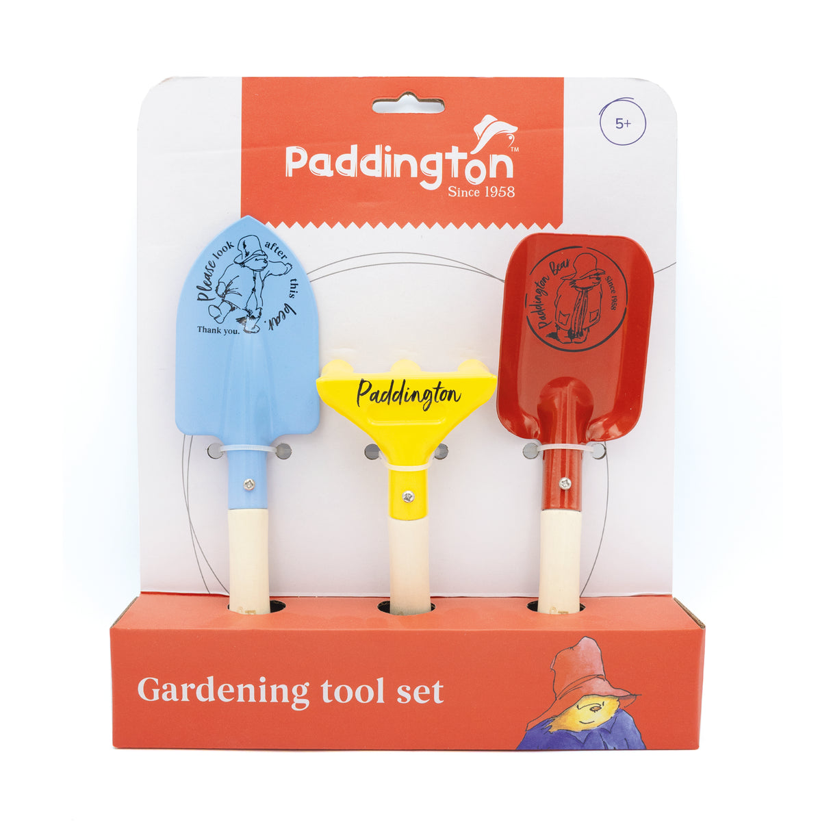 Paddington Children’s Garden Tool Set – 3-Piece Kids Gardening Kit with Trowel, Rake & Spade