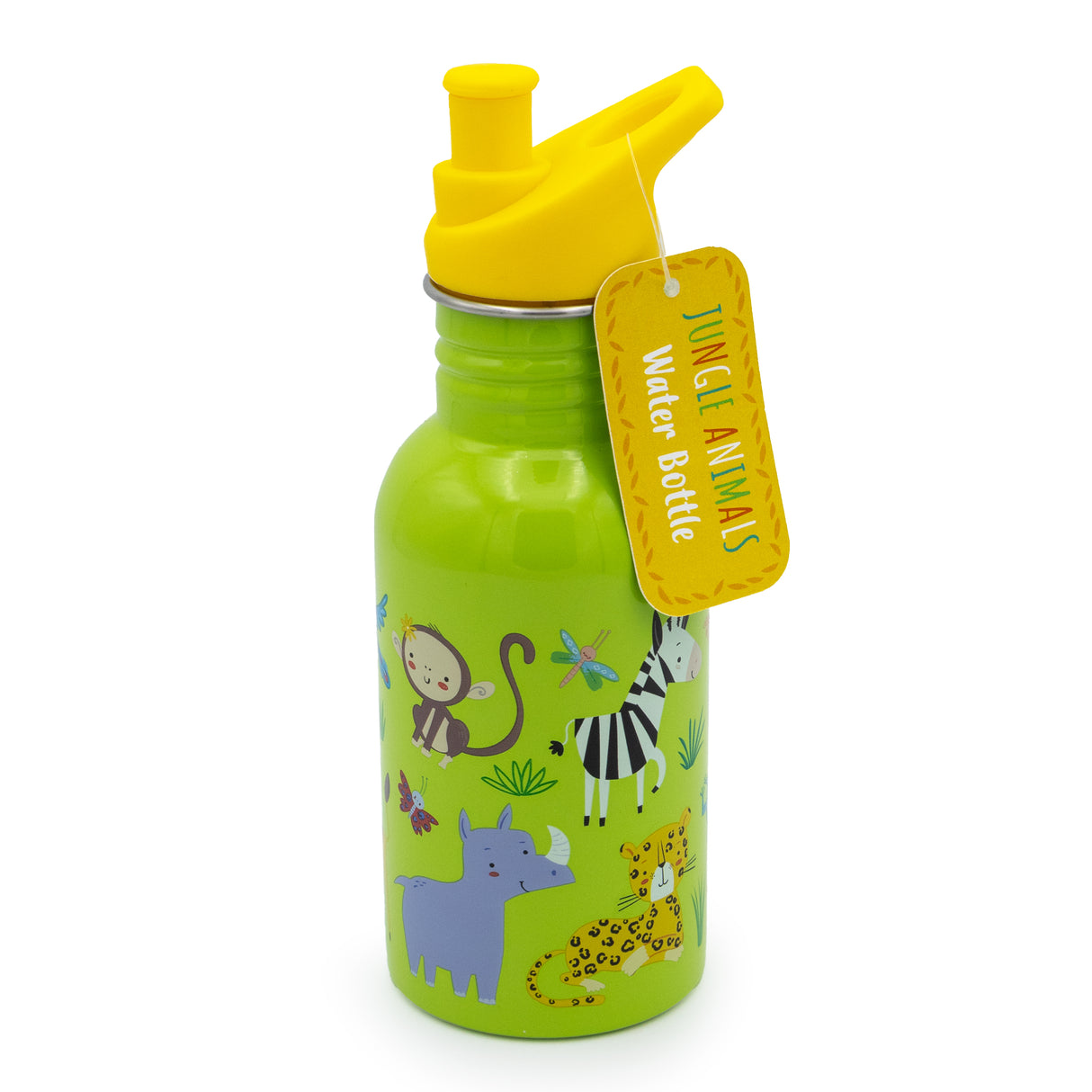 Kids Jungle Animals Water Bottle – 500ml Stainless Steel