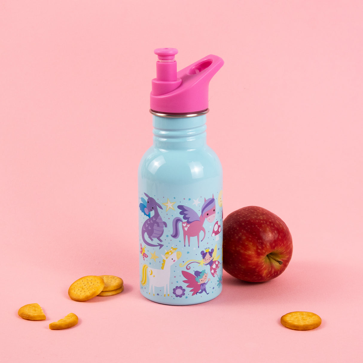 Kids Magical Creatures Water Bottle – 500ml Stainless Steel