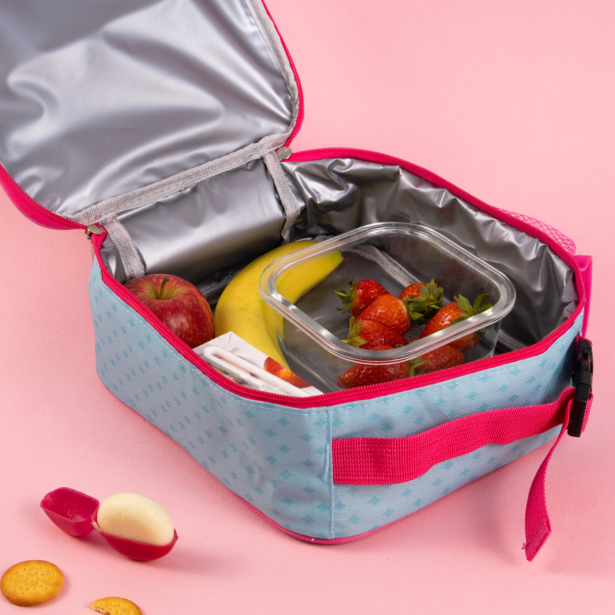 Children’s Magical Creatures Lunch Bag – Insulated Lunchbox with Side Pocket