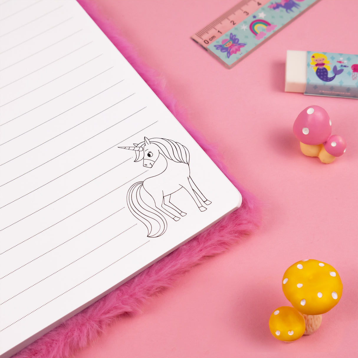 Magical Creature Plush Notebook – Soft A5 Lined Journal for Kids