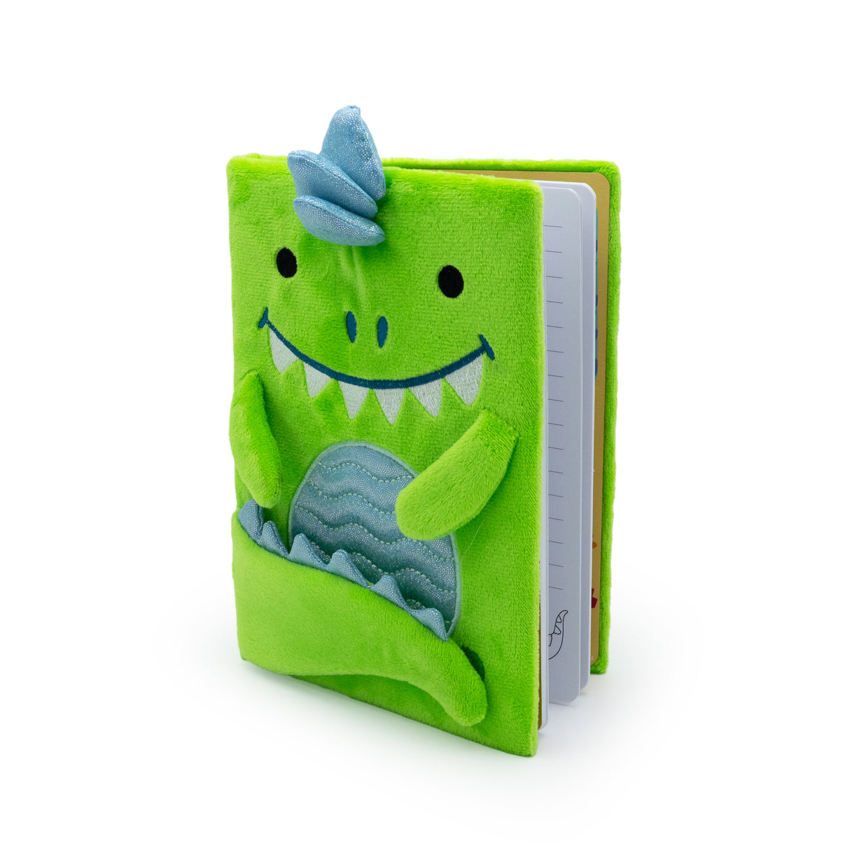 Dinosaur Plush Notebook – Soft A5 Lined Journal for Kids