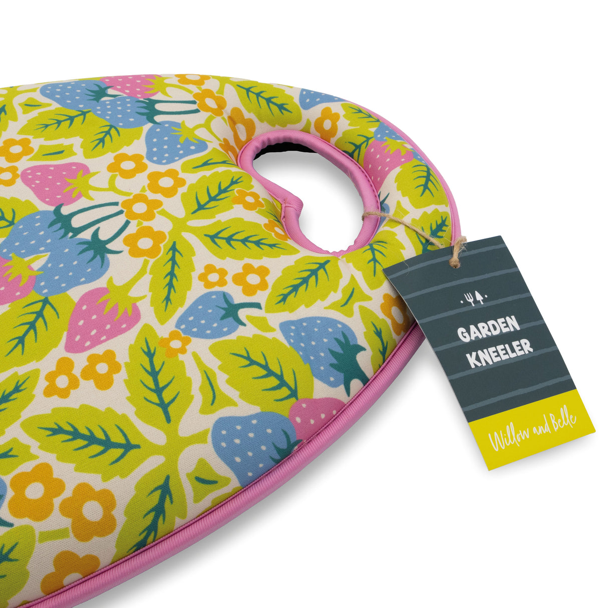 Willow and Belle Garden Kneeler - Strawberry Design - Padded Memory Foam