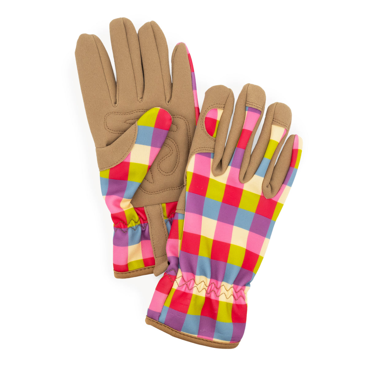 Willow and Belle Gardening Gloves - Women's One Size – Pink Gingham Design