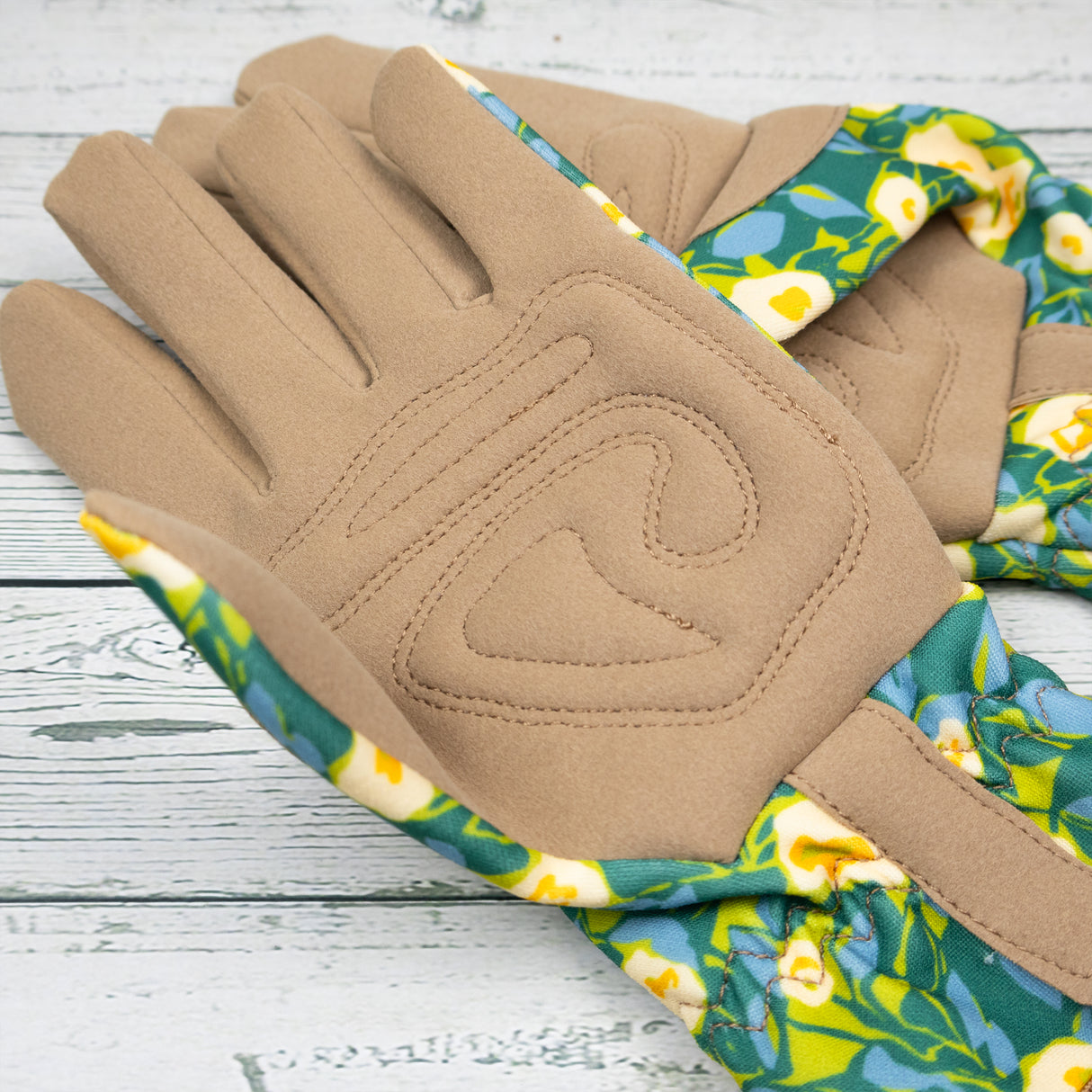 Willow and Belle Gardening Gloves - Women's One Size – Abstract Floral Design