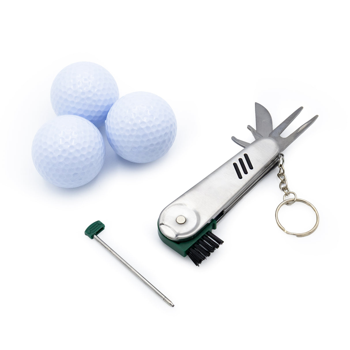 The Gentleman’s Emporium Golf Tin Set – 6-in-1 Golf Tool & 3 Balls