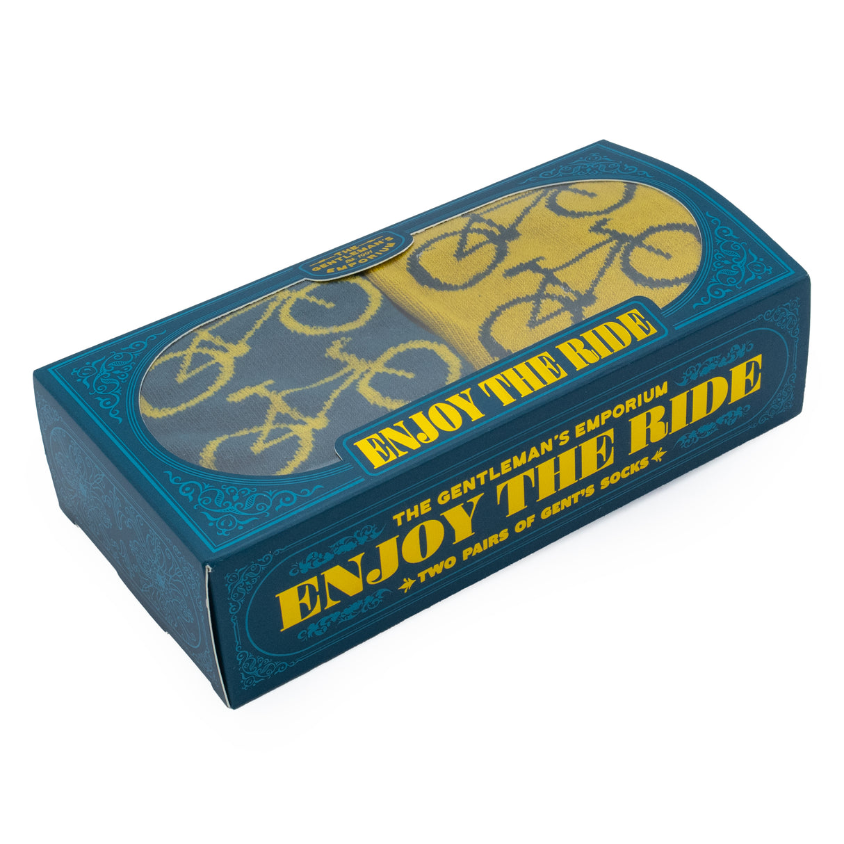 The Gentleman’s Emporium “Enjoy the Ride” Socks – 2 Pair Gift Set