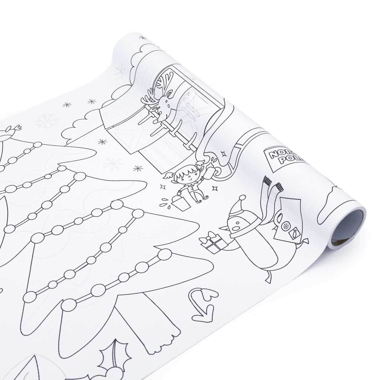 Colour Your Own 3m Christmas Poster – Festive Stick & Colour Activity