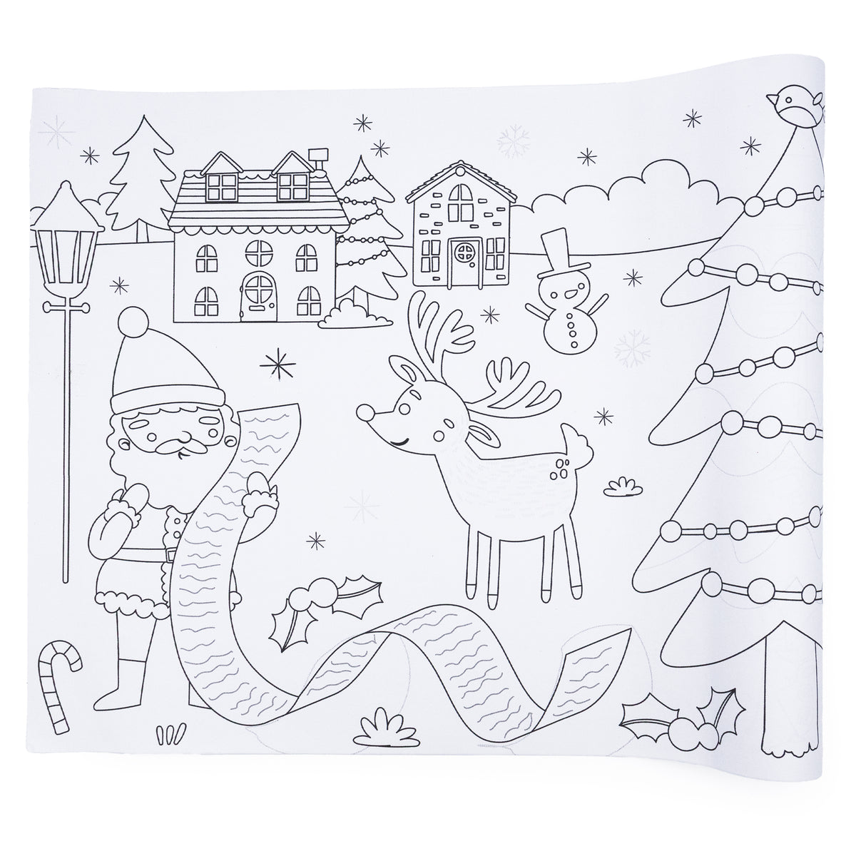 Colour Your Own 3m Christmas Poster – Festive Stick & Colour Activity