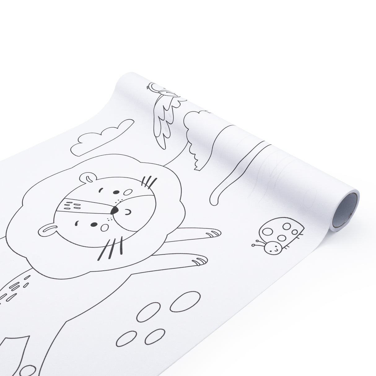 Colour Your Own 3m Jungle Animals Poster – Monkeys, Tigers, Parrots & Elephants