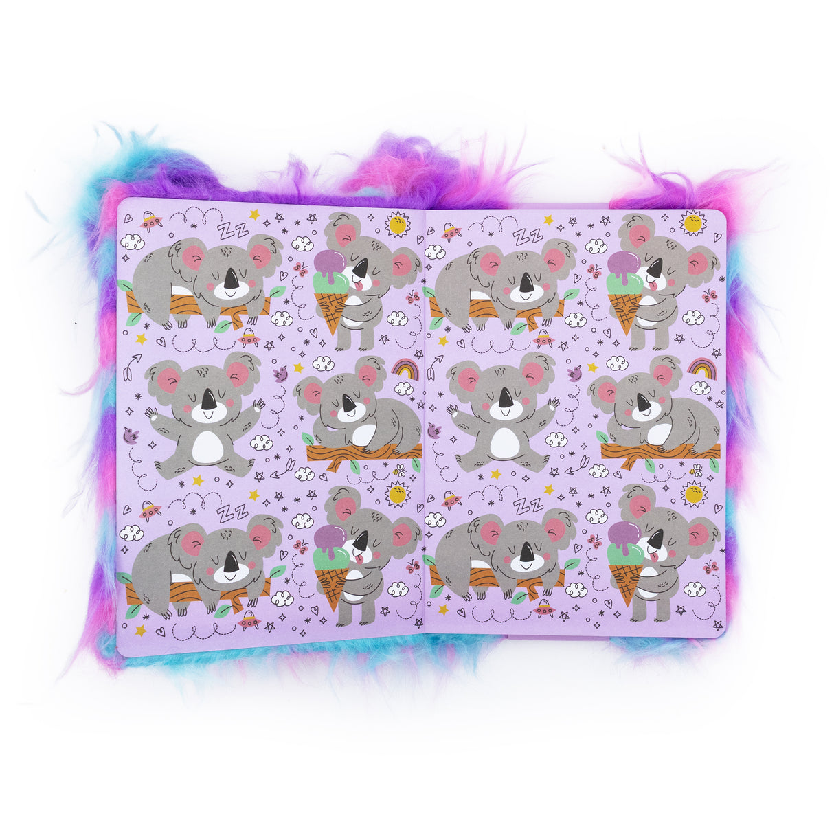 Scruffy Koala Plush Notebook – Soft A5 Lined Journal for Kids