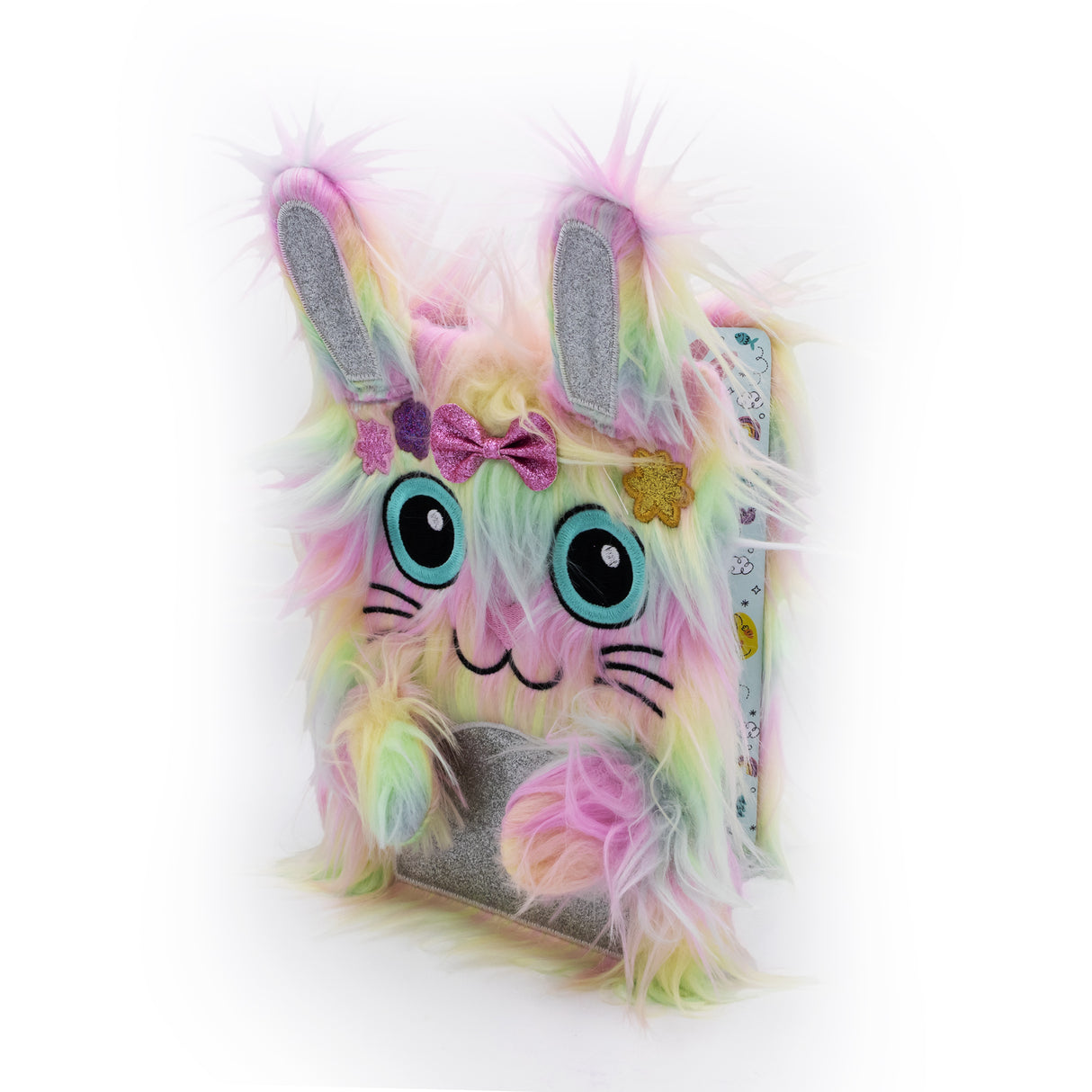 Scruffy Rabbit Plush Notebook – Soft Cover Journal for Kids