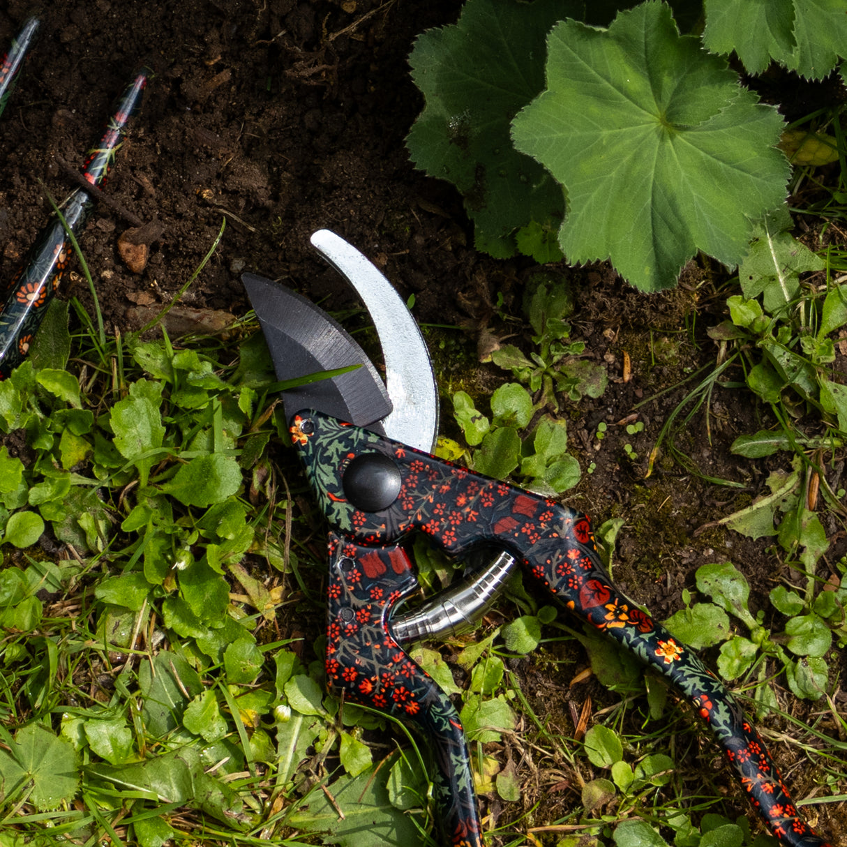 Orange Grove Secateurs - William Morris Blackthorn Design