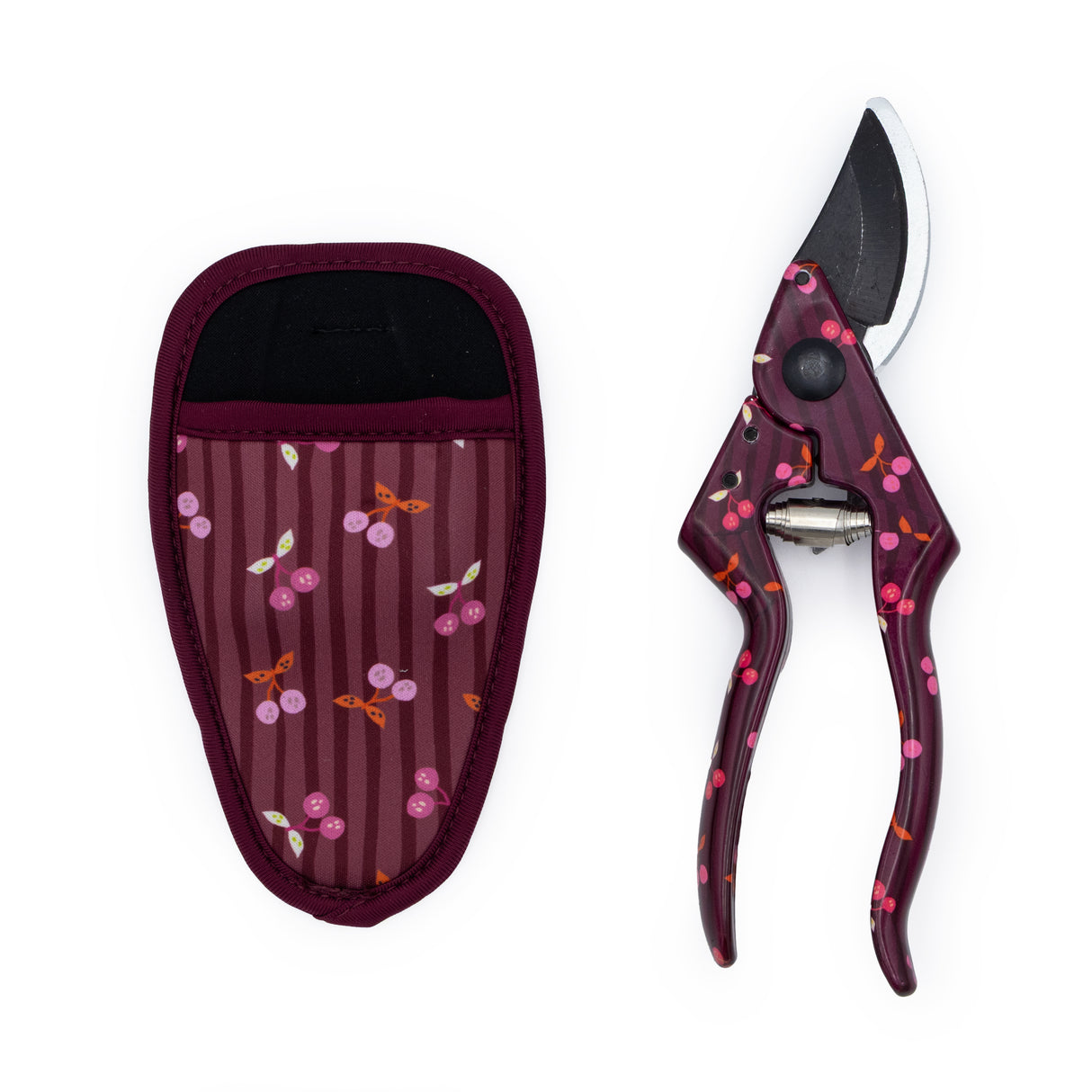 Willow and Belle Secateurs With Pouch – Cherries Design