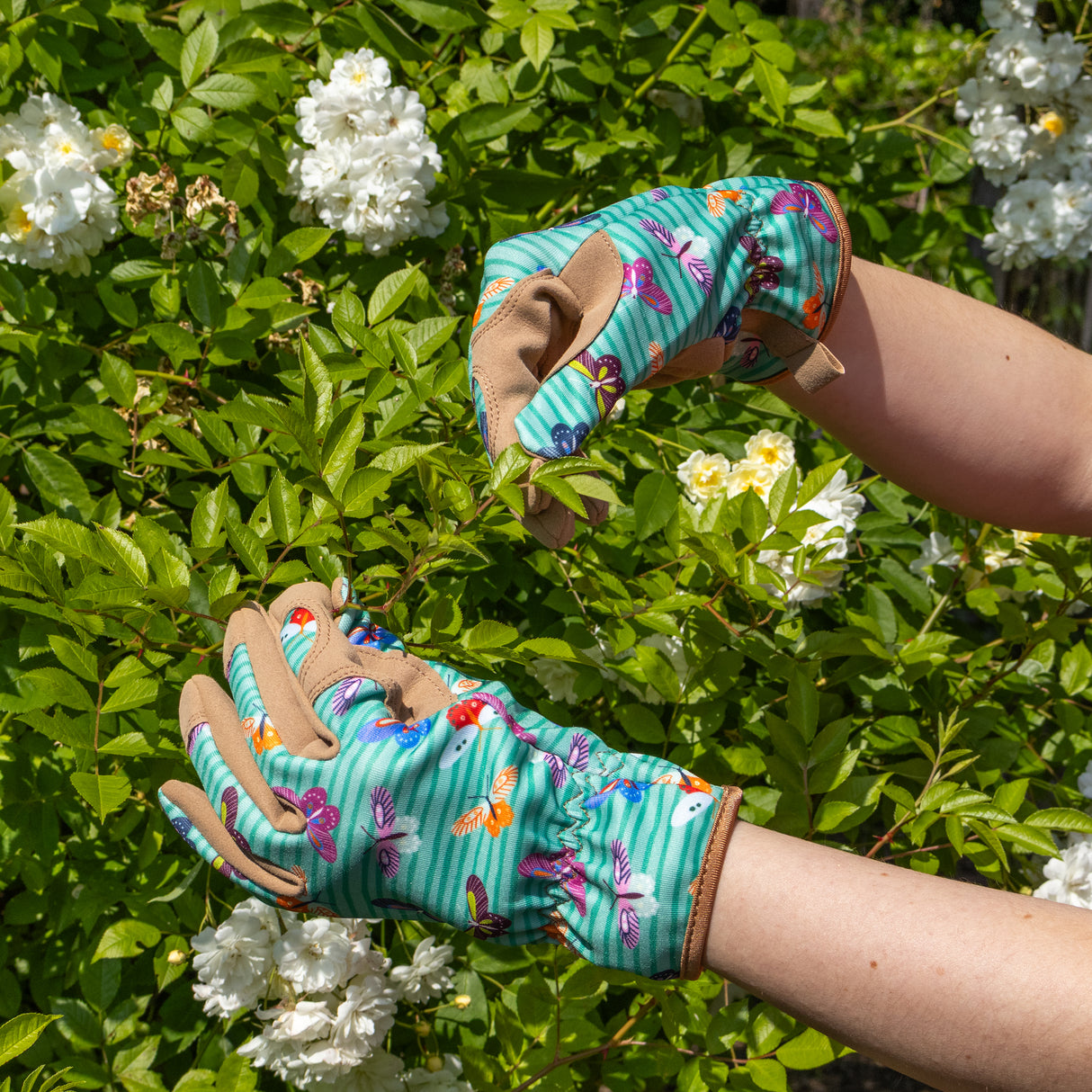 Willow & Belle Gardening Gloves - Women's One Size – Butterfly Design
