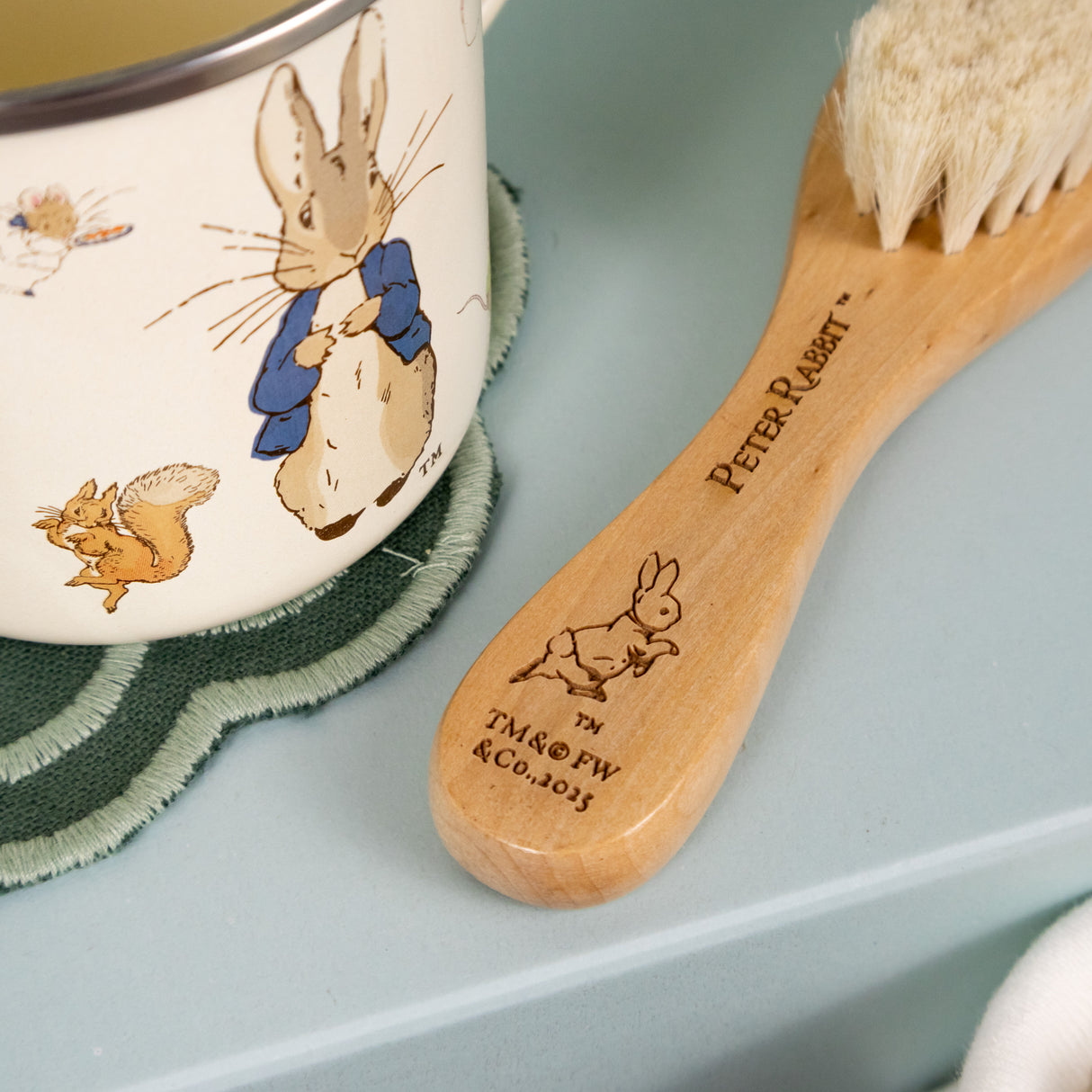 Peter Rabbit Baby’s Brush, Comb & Enamel Mug Gift Set
