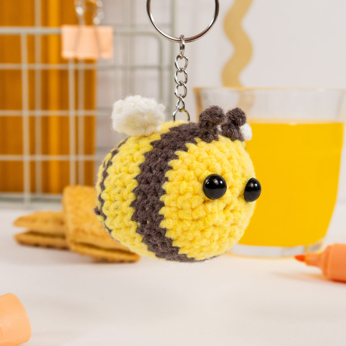 Make Your Own Crochet Key Ring Kit - Bumblebee