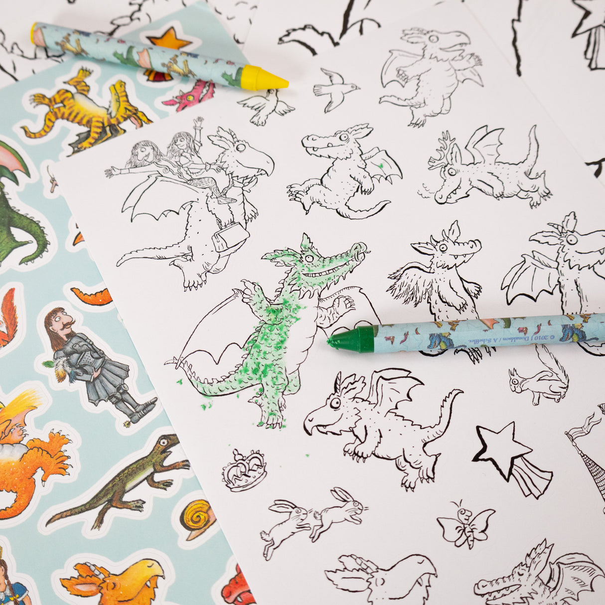 Zog Colouring Set - Crayons & Sticker Activity Kit