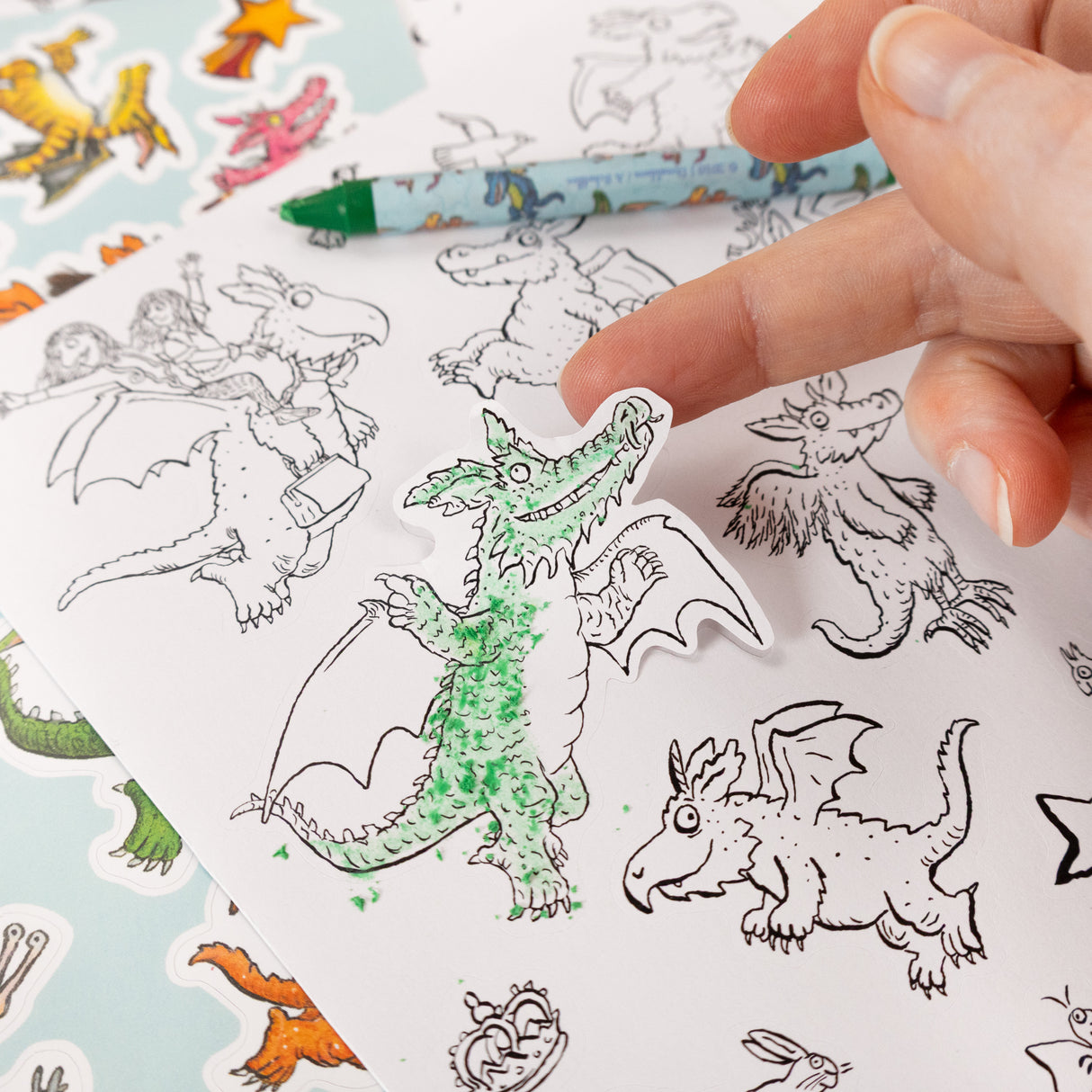 Zog Colouring Set - Crayons & Sticker Activity Kit
