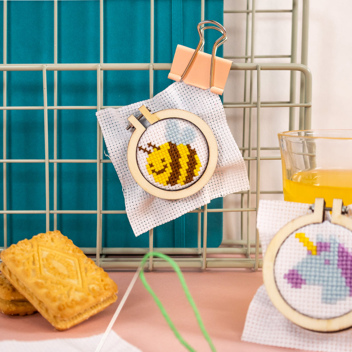 Make Your Own Mini Cross Stitch Kit - Bumblebee