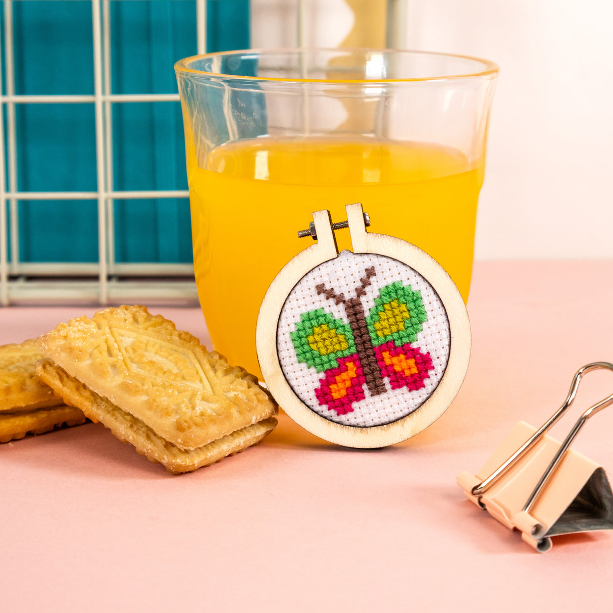 Make Your Own Mini Cross Stitch Kit - Butterfly