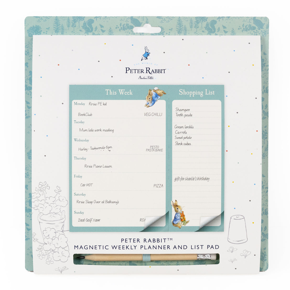 Peter Rabbit Magnetic Weekly Planner