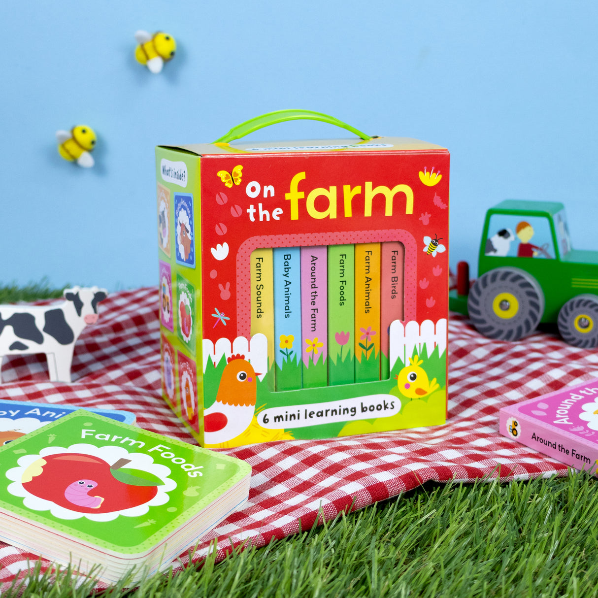 On the Farm – Box Set of 6 Mini Board Books - Baby & Toddler First Learning