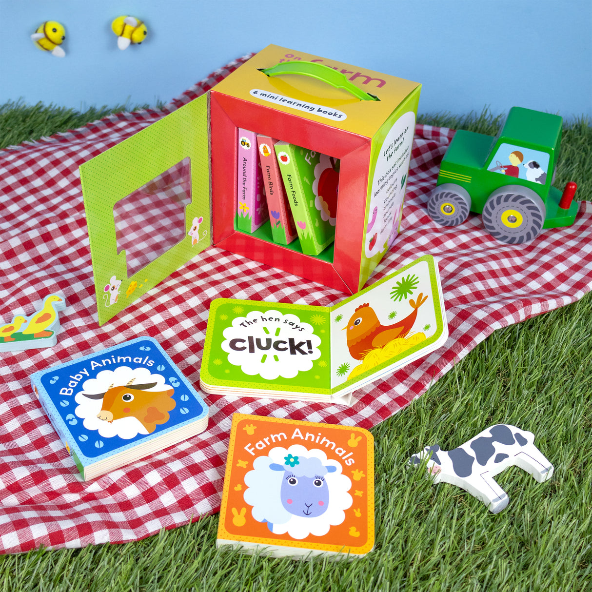 On the Farm – Box Set of 6 Mini Board Books - Baby & Toddler First Learning