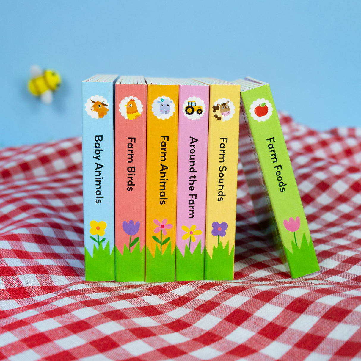 On the Farm – Box Set of 6 Mini Board Books - Baby & Toddler First Learning
