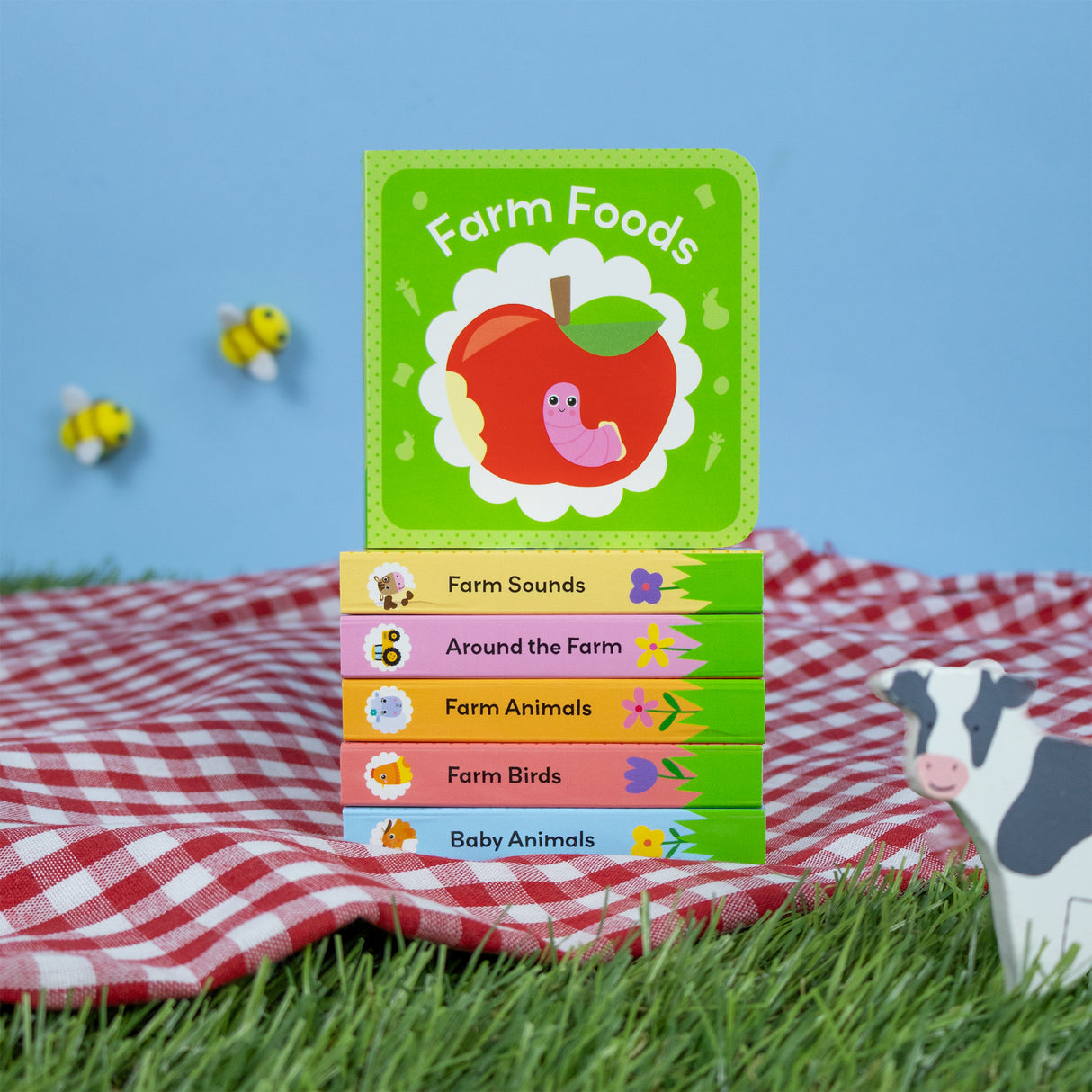 On the Farm – Box Set of 6 Mini Board Books - Baby & Toddler First Learning