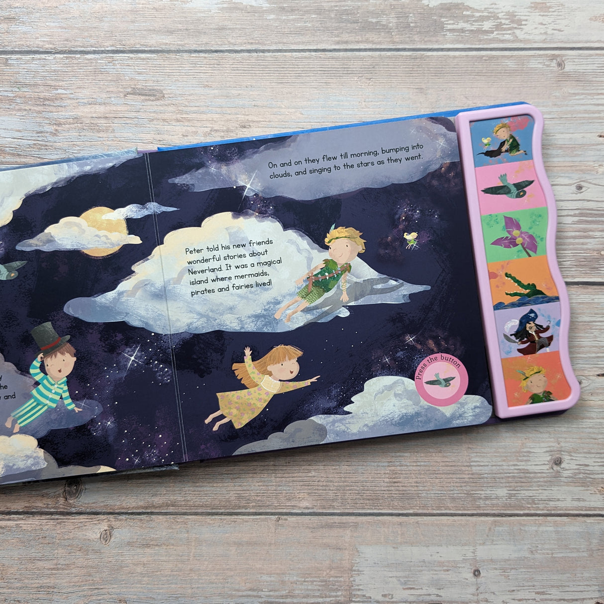 Peter Pan Fairy Tale Sound Book - 6 Enchanting Sound Buttons To Press And Play