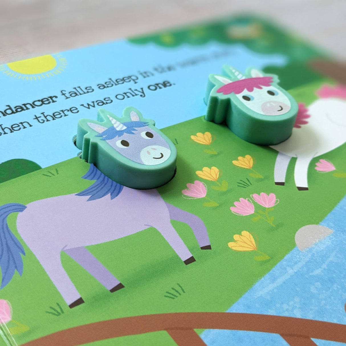 5 Magical Unicorns - Children's Touch & Feel Silicone Book