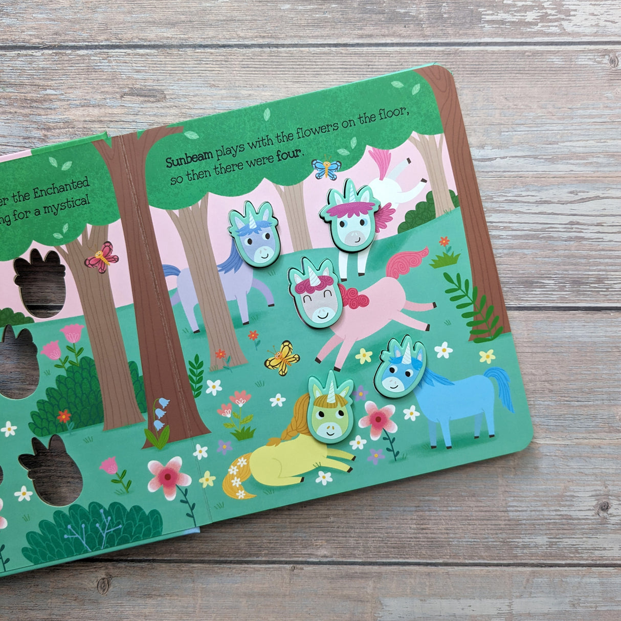 5 Magical Unicorns - Children's Touch & Feel Silicone Book