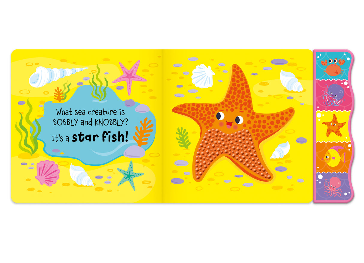 Touch and Feel In The Ocean Silicone Sound Book - Tactile Fun For Children Aged 3 Years Upward – 5 Sound Buttons To Press And Play
