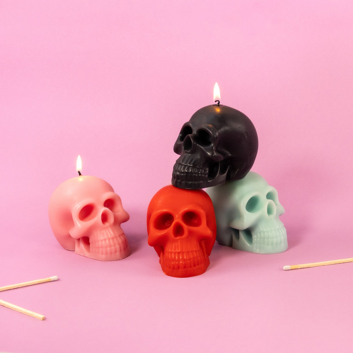 Scented Skull Soya Wax Candle - Halloween Candle