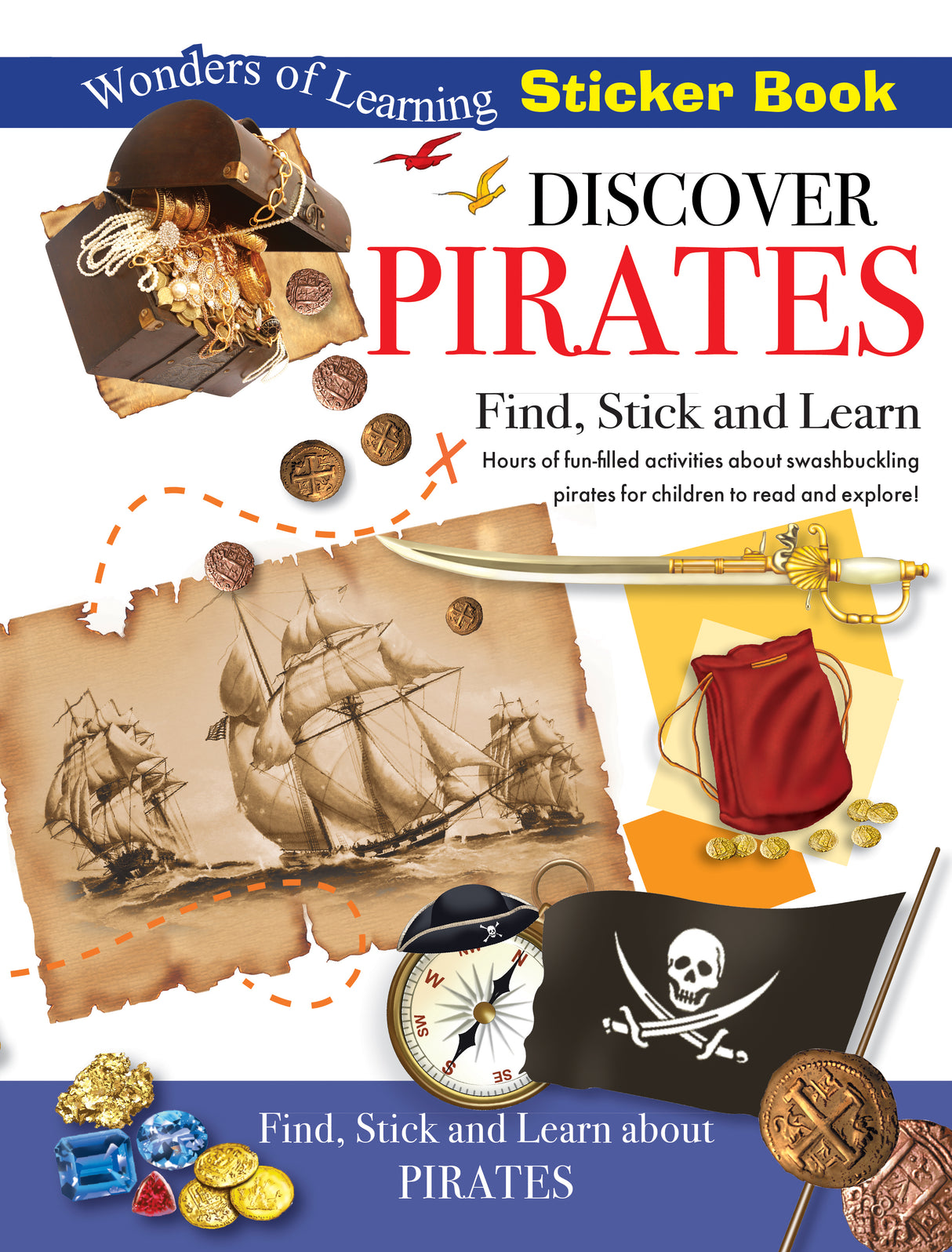 Discover Pirates Sticker Book - Find, Stick and Learn