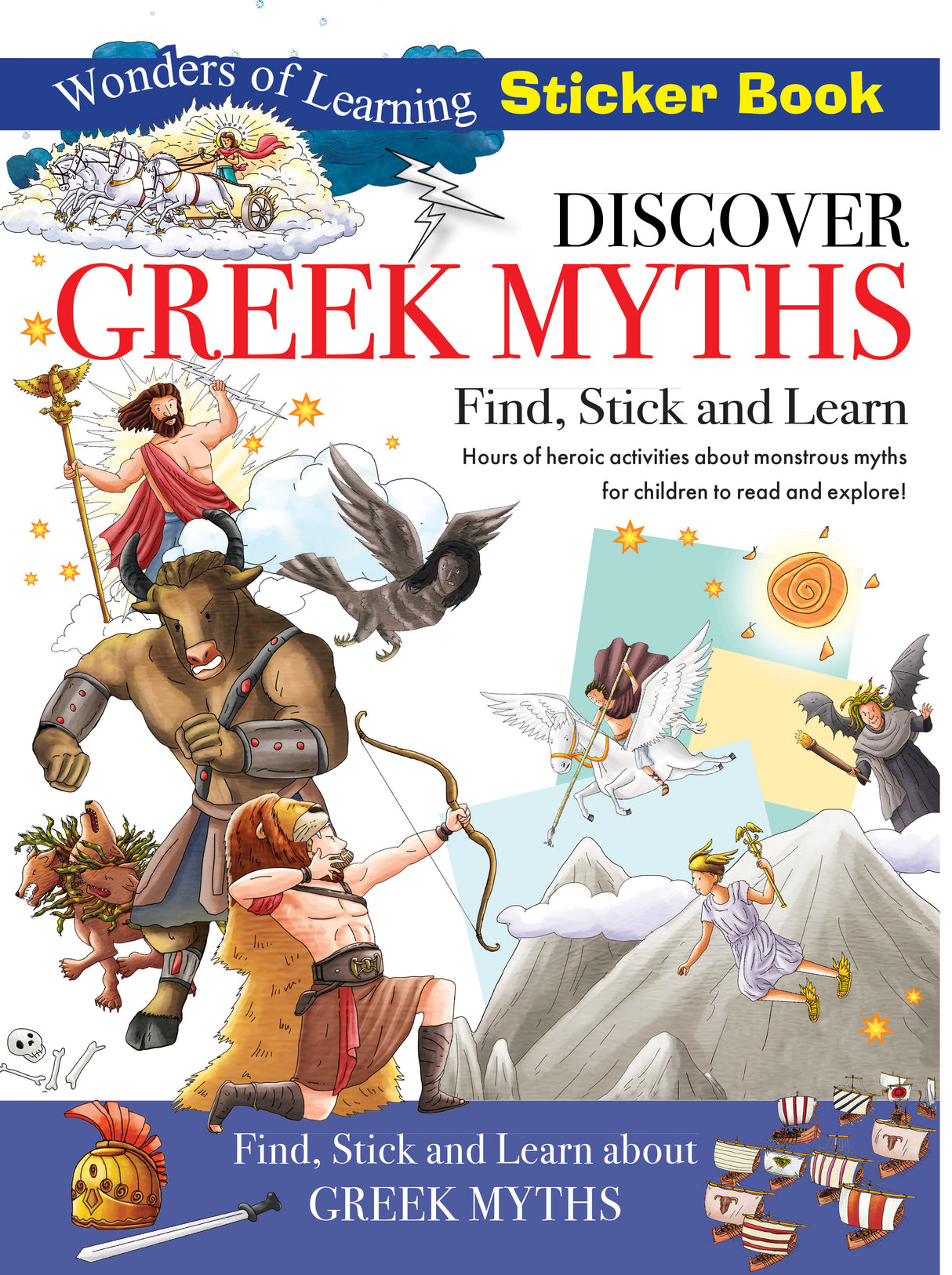 Discover Greek Myths Sticker Book - Find, Stick and Learn