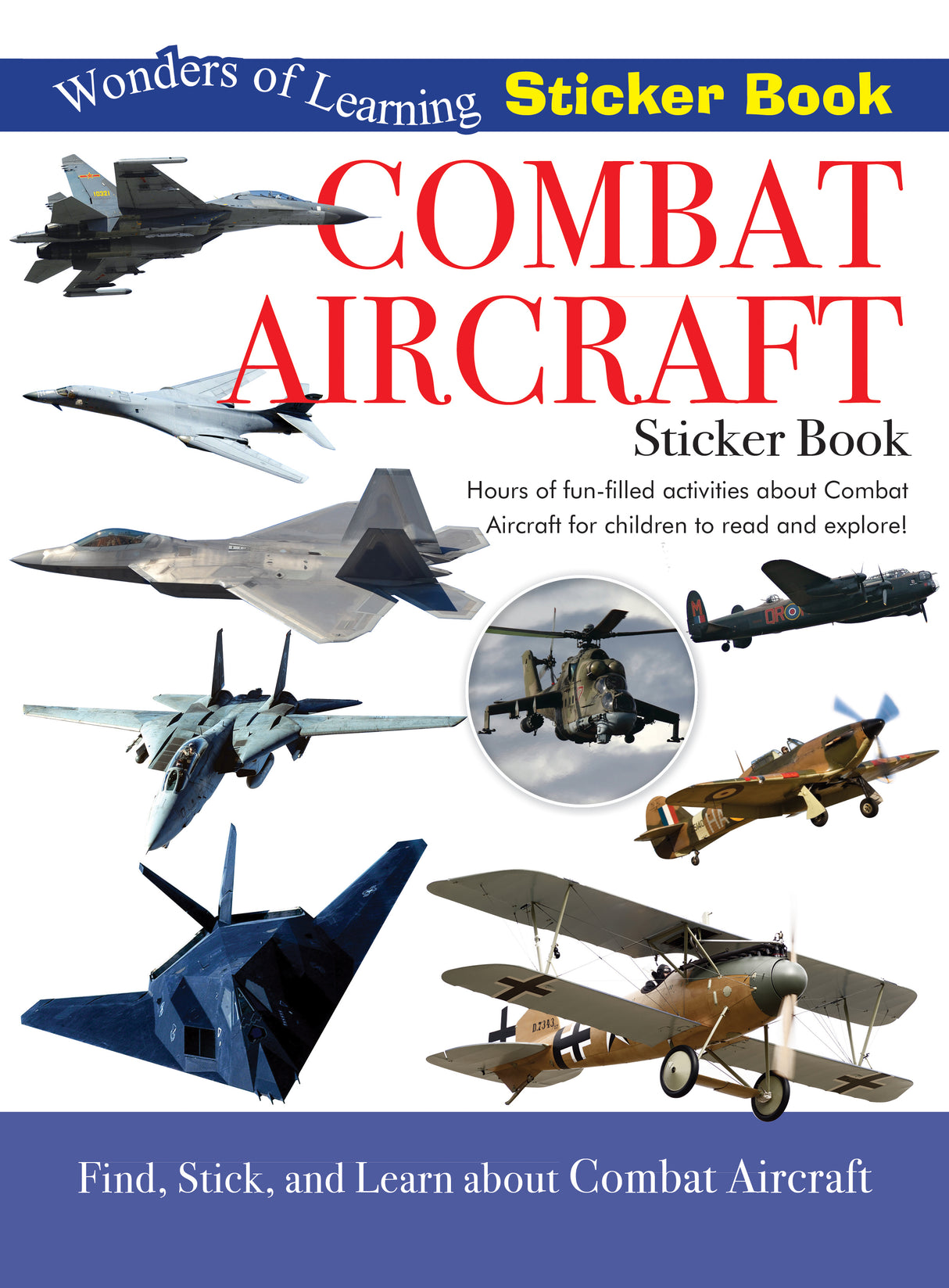 Discover Combat Aircraft Sticker Book - Find, Stick and Learn
